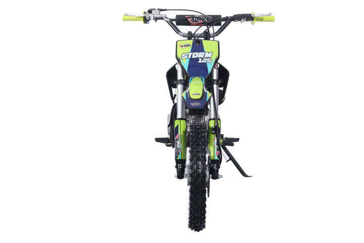 Free Shipping! X-PRO Strom 125cc Dirt Bike with 4-Speed Manual Transmission, Kick Start, Big 14in/12in Tires! Zongshen Brand Engine!
