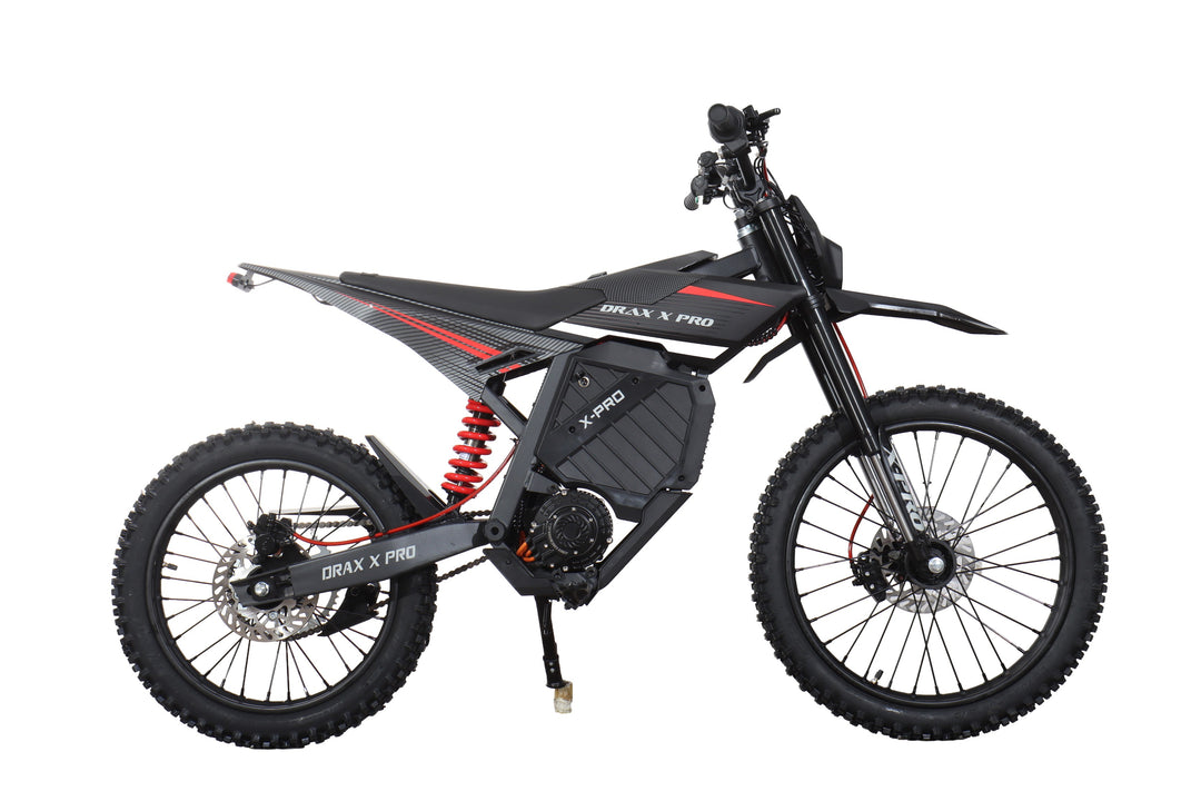 Free Shipping! X-PRO DRAX X PRO 5000W 72V/30AH Teens Adults Electric Dirt Bike with Front LED Light! 19"/17" Wheels!