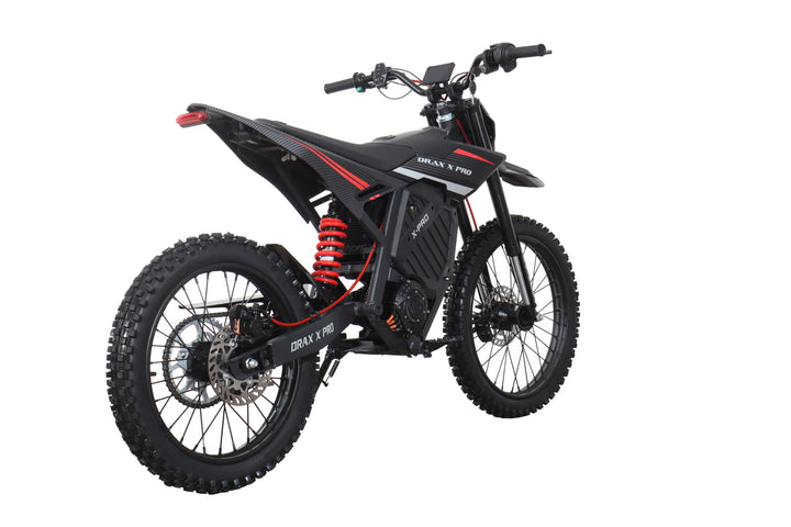 Free Shipping! X-PRO DRAX X PRO 5000W 72V/30AH Teens Adults Electric Dirt Bike with Front LED Light! 19"/17" Wheels!