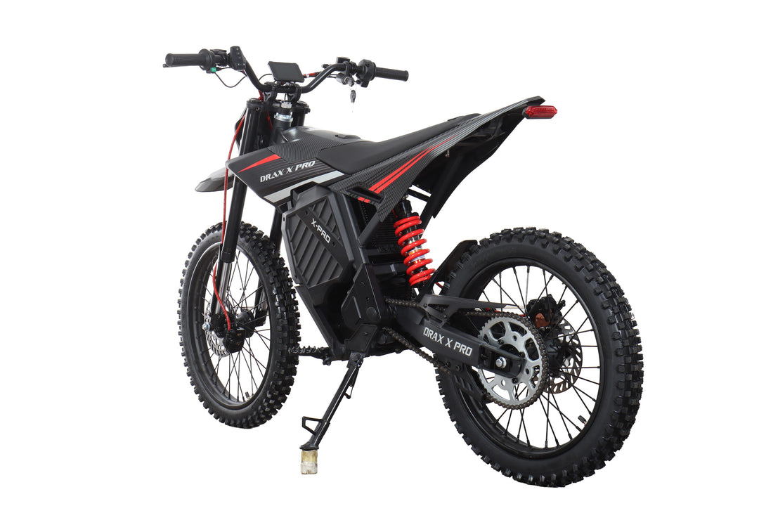 Free Shipping! X-PRO DRAX X PRO 5000W 72V/30AH Teens Adults Electric Dirt Bike with Front LED Light! 19"/17" Wheels!