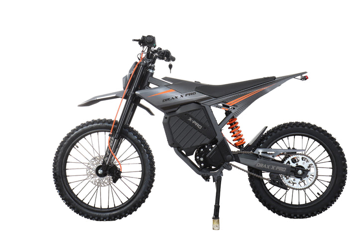 Free Shipping! X-PRO DRAX X PRO 5000W 72V/30AH Teens Adults Electric Dirt Bike with Front LED Light! 19"/17" Wheels!