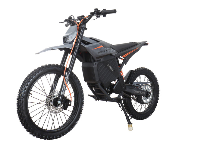 Free Shipping! X-PRO DRAX X PRO 5000W 72V/30AH Teens Adults Electric Dirt Bike with Front LED Light! 19"/17" Wheels!