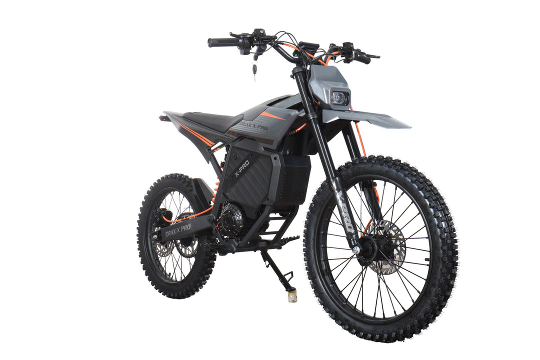Free Shipping! X-PRO DRAX X PRO 5000W 72V/30AH Teens Adults Electric Dirt Bike with Front LED Light! 19"/17" Wheels!