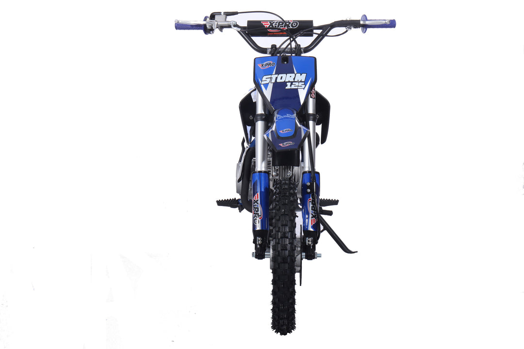 Free Shipping! X-PRO Strom 125cc Dirt Bike with 4-Speed Manual Transmission, Kick Start, Big 14in/12in Tires! Zongshen Brand Engine!