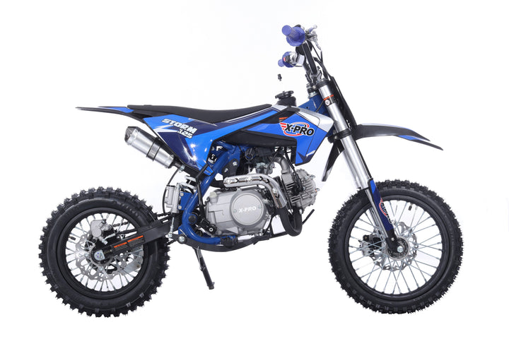 Free Shipping! X-PRO Strom 125cc Dirt Bike with 4-Speed Manual Transmission, Kick Start, Big 14in/12in Tires! Zongshen Brand Engine!