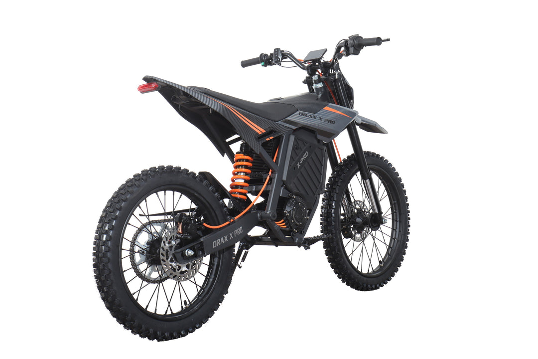 Free Shipping! X-PRO DRAX X PRO 5000W 72V/30AH Teens Adults Electric Dirt Bike with Front LED Light! 19"/17" Wheels!