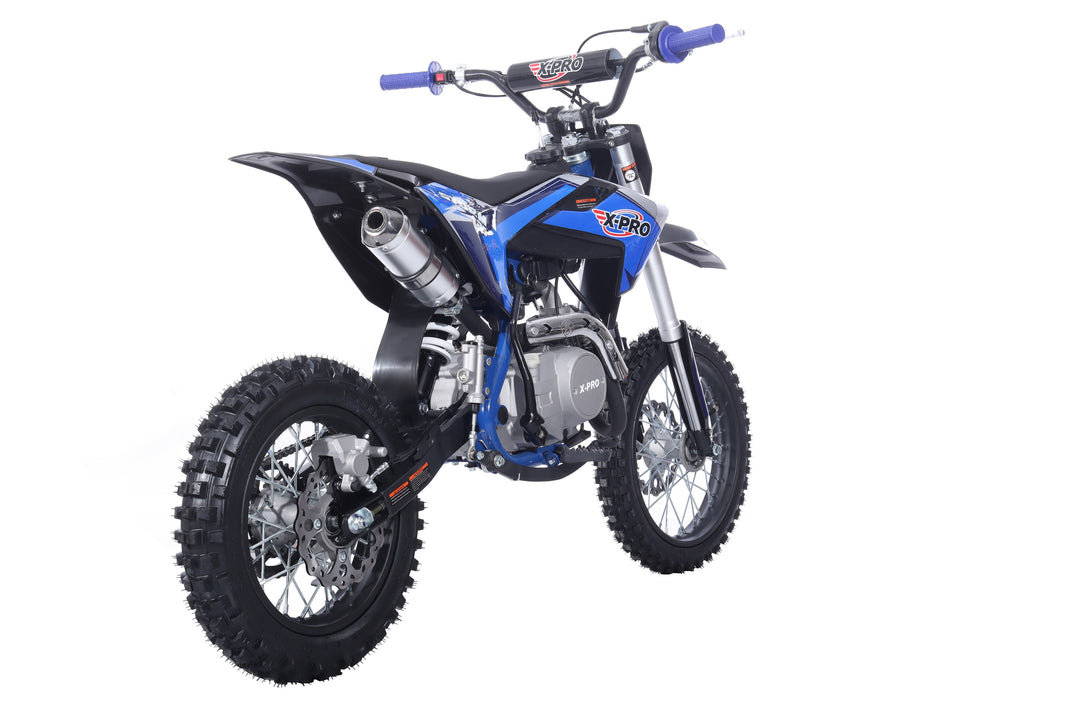 Free Shipping! X-PRO Strom 125cc Dirt Bike with 4-Speed Manual Transmission, Kick Start, Big 14in/12in Tires! Zongshen Brand Engine!