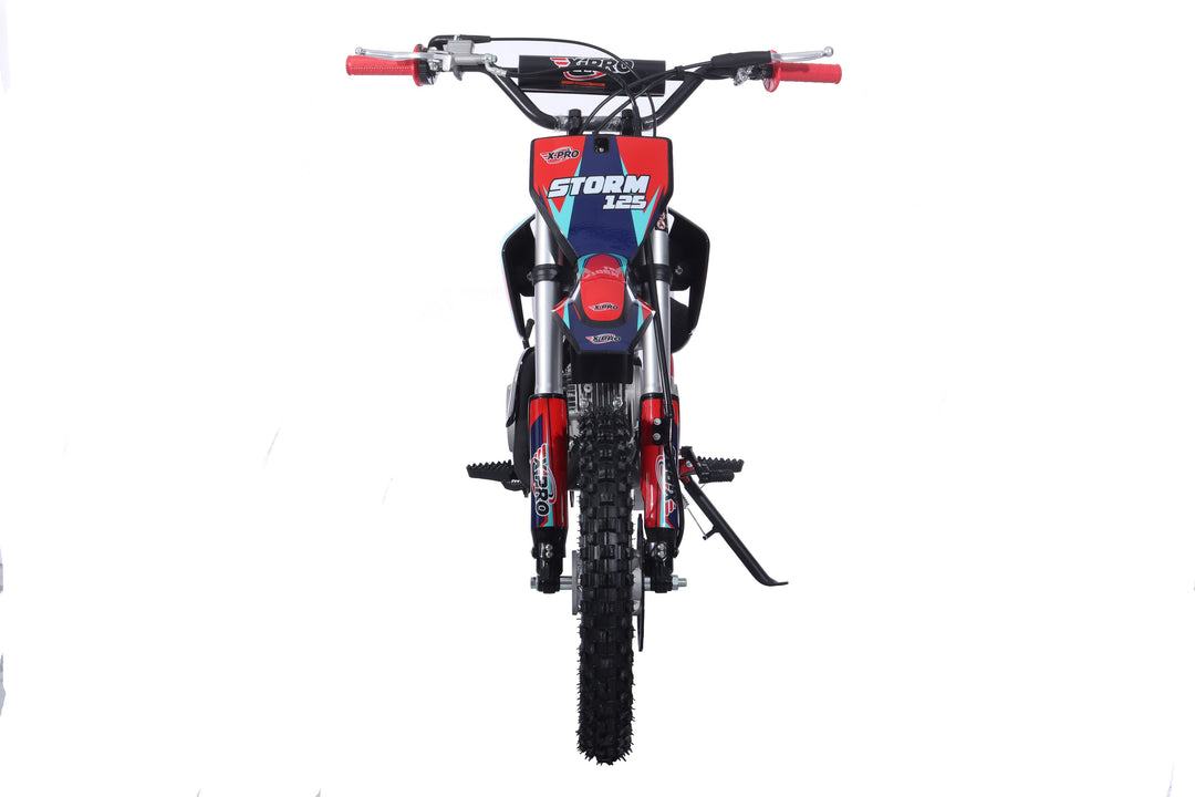Free Shipping! X-PRO Strom 125cc Dirt Bike with 4-Speed Manual Transmission, Kick Start, Big 14in/12in Tires! Zongshen Brand Engine!