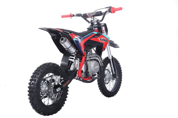 Free Shipping! X-PRO Strom 125cc Dirt Bike with 4-Speed Manual Transmission, Kick Start, Big 14in/12in Tires! Zongshen Brand Engine!