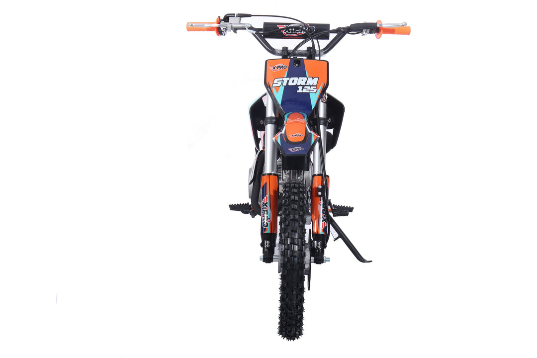 Free Shipping! X-PRO Strom 125cc Dirt Bike with 4-Speed Manual Transmission, Kick Start, Big 14in/12in Tires! Zongshen Brand Engine!