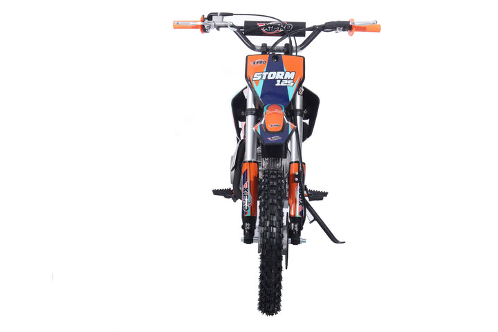 Free Shipping! X-PRO Strom 125cc Dirt Bike with 4-Speed Manual Transmission, Kick Start, Big 14in/12in Tires! Zongshen Brand Engine!