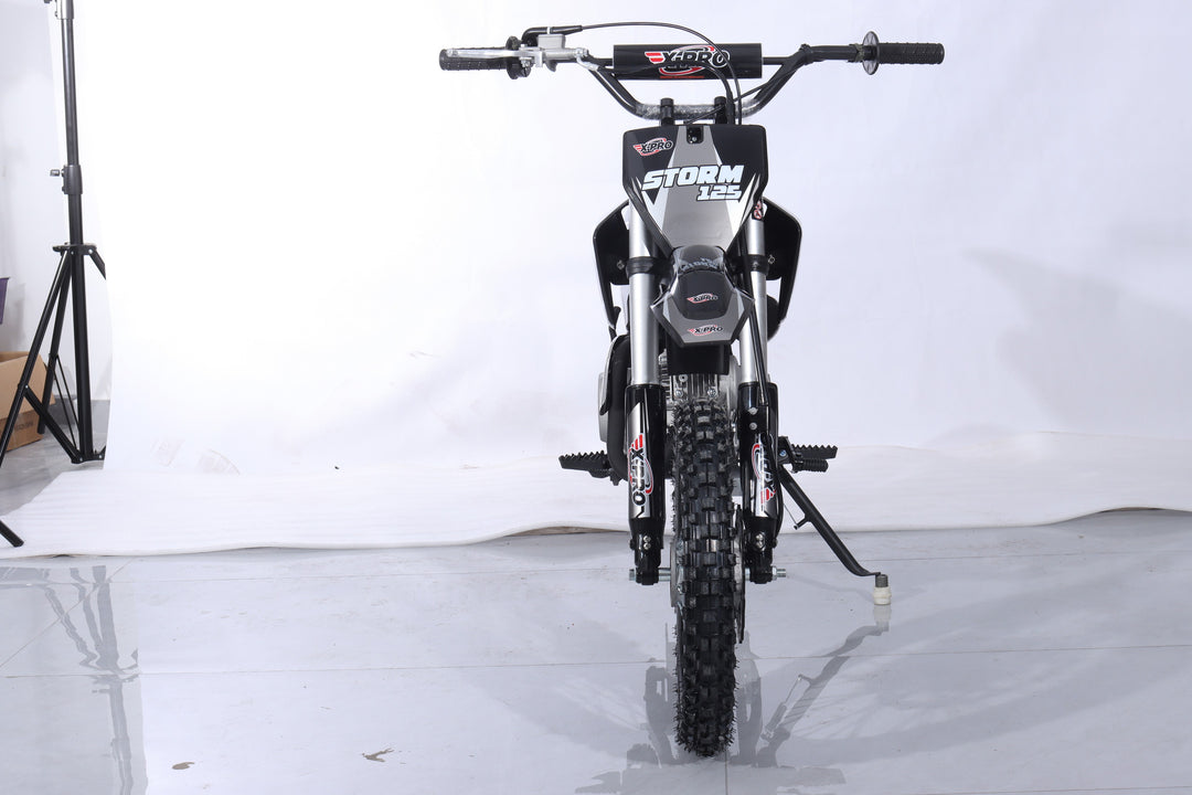 Free Shipping! X-PRO Storm 125cc Dirt Bike with 4-Speed Semi-Automatic Transmission, Kick Start, Big 14in/12in Tires! Zongshen Brand Engine!
