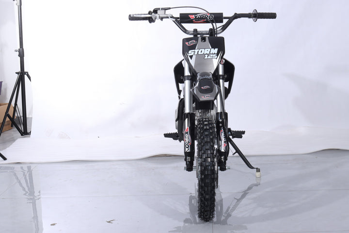 Free Shipping! X-PRO Storm 125cc Dirt Bike with 4-Speed Semi-Automatic Transmission, Kick Start, Big 14in/12in Tires! Zongshen Brand Engine!