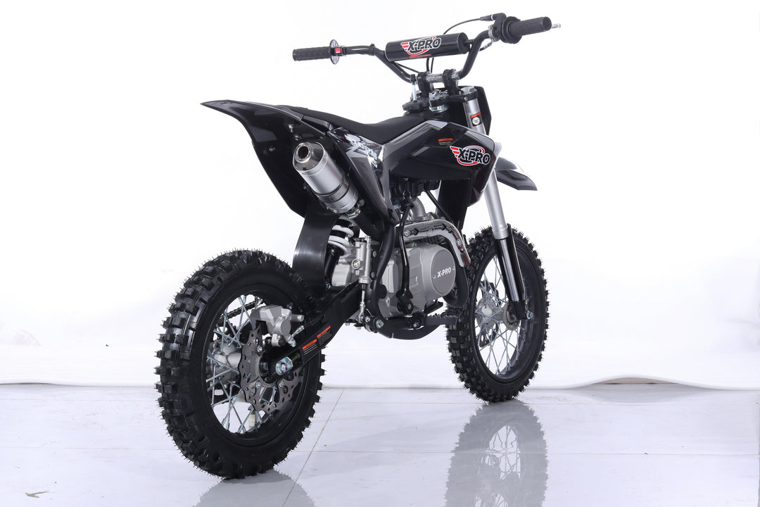 Free Shipping! X-PRO Storm 125cc Dirt Bike with 4-Speed Semi-Automatic Transmission, Kick Start, Big 14in/12in Tires! Zongshen Brand Engine!
