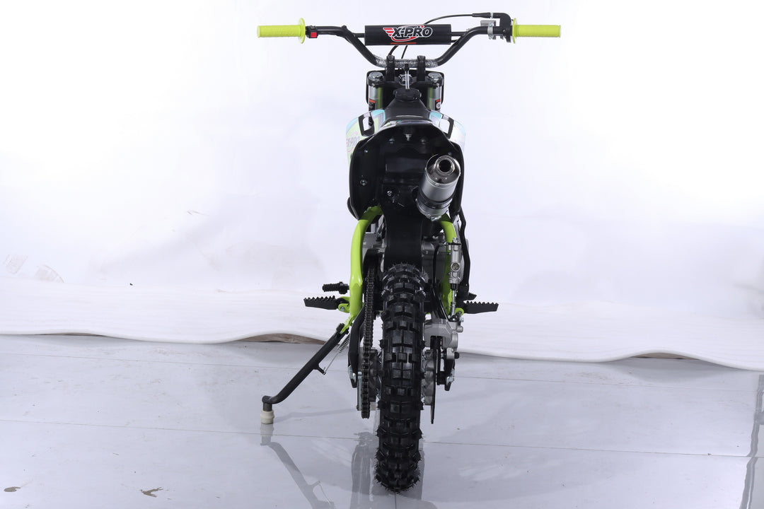Free Shipping! X-PRO Storm 125cc Dirt Bike with 4-Speed Semi-Automatic Transmission, Kick Start, Big 14in/12in Tires! Zongshen Brand Engine!