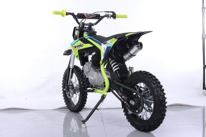 Free Shipping! X-PRO Storm 125cc Dirt Bike with 4-Speed Semi-Automatic Transmission, Kick Start, Big 14in/12in Tires! Zongshen Brand Engine!