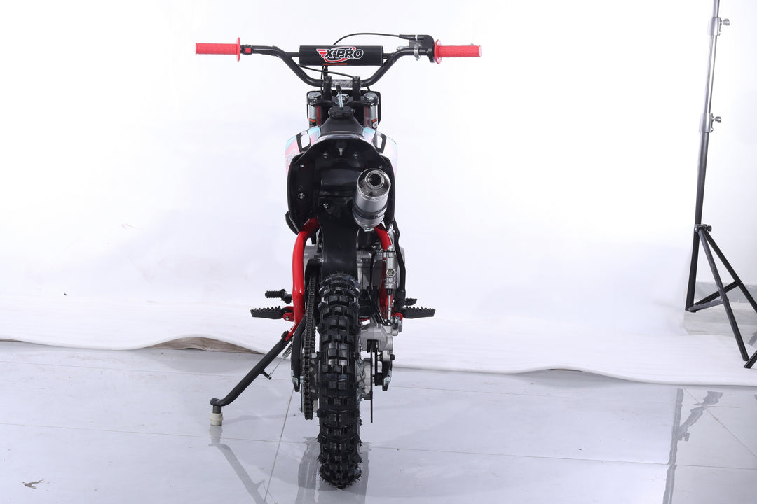 Free Shipping! X-PRO Storm 125cc Dirt Bike with 4-Speed Semi-Automatic Transmission, Kick Start, Big 14in/12in Tires! Zongshen Brand Engine!