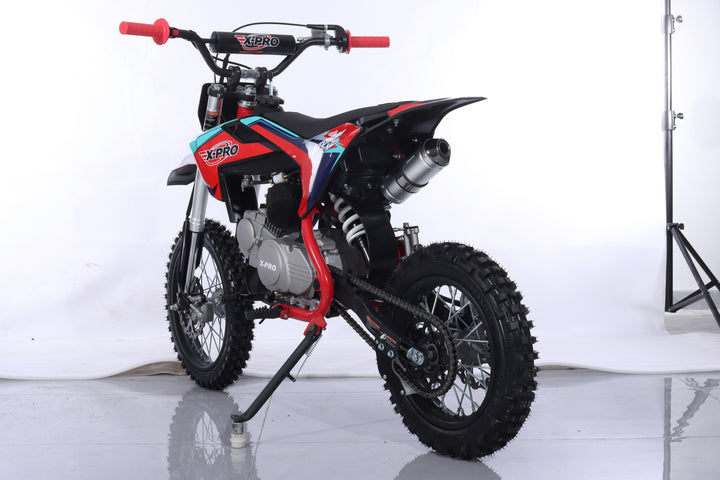 Free Shipping! X-PRO Storm 125cc Dirt Bike with 4-Speed Semi-Automatic Transmission, Kick Start, Big 14in/12in Tires! Zongshen Brand Engine!