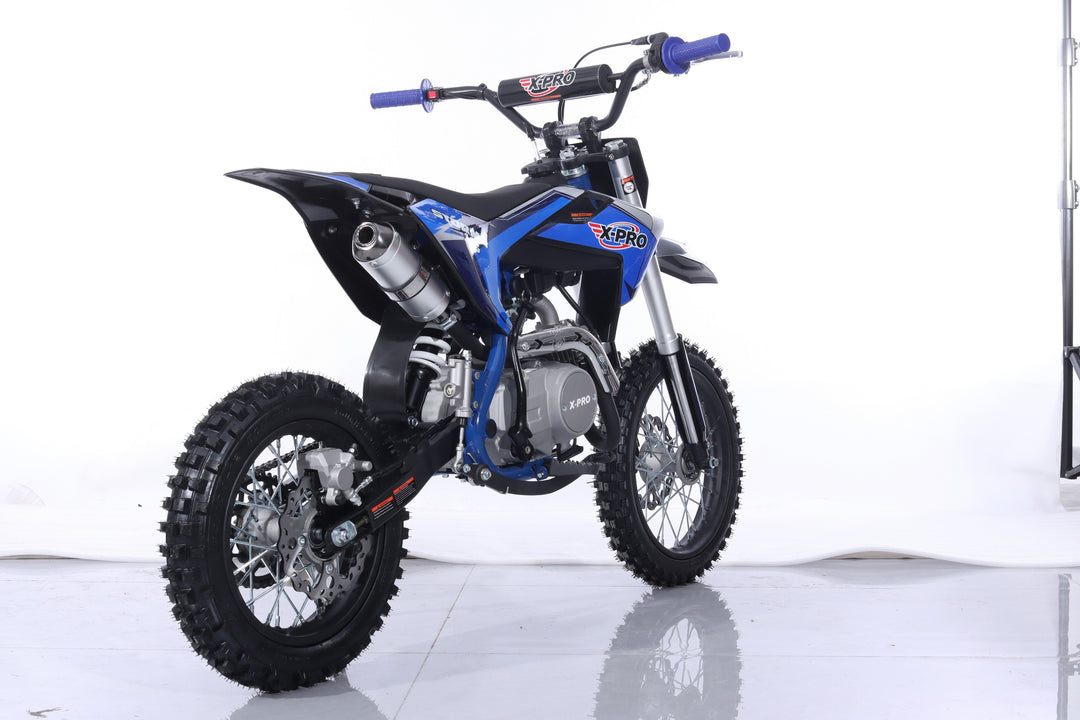 Free Shipping! X-PRO Storm 125cc Dirt Bike with 4-Speed Semi-Automatic Transmission, Kick Start, Big 14in/12in Tires! Zongshen Brand Engine!