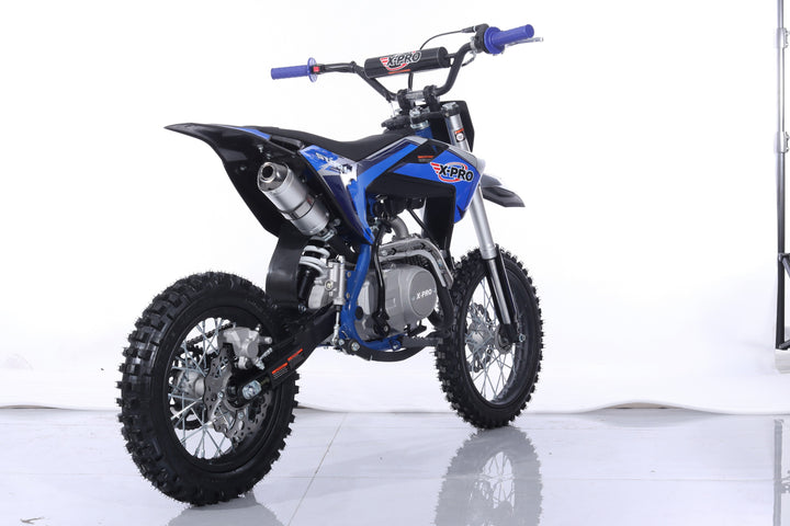 Free Shipping! X-PRO Storm 125cc Dirt Bike with 4-Speed Semi-Automatic Transmission, Kick Start, Big 14in/12in Tires! Zongshen Brand Engine!