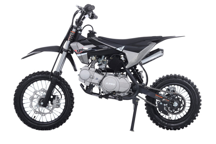 Free Shipping! X-PRO X26 125cc Dirt Bike with 4-Speed Manual Transmission, Kick Start, Big 14in/12in Tires! Zongshen Brand Engine!