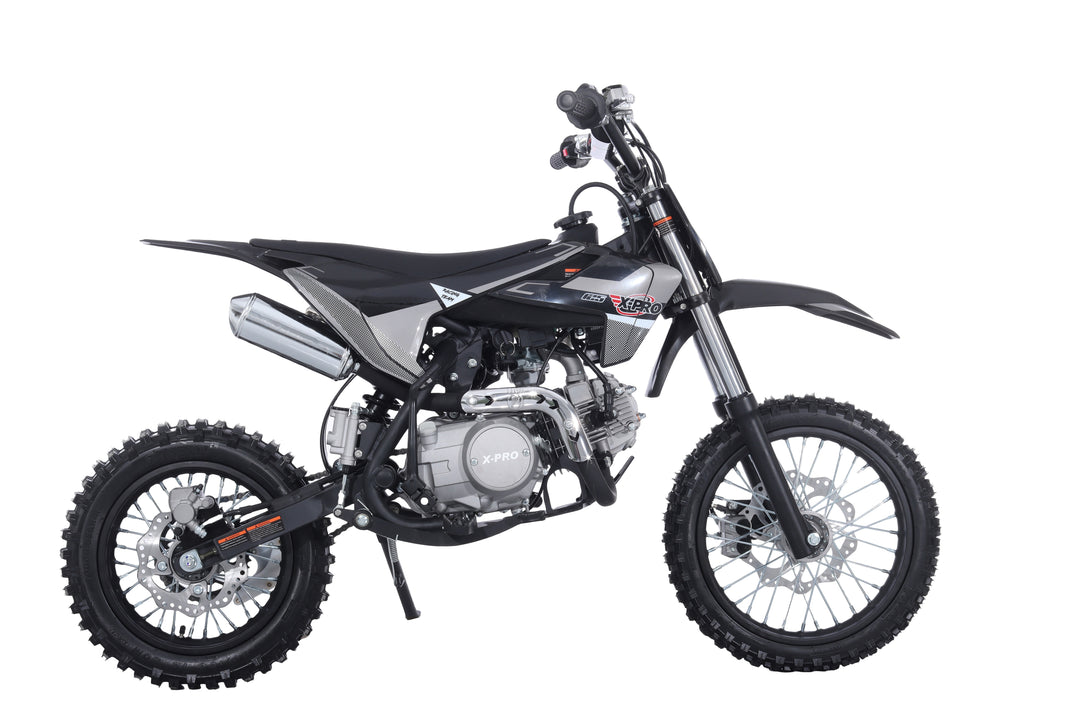 Free Shipping! X-PRO X26 125cc Dirt Bike with 4-Speed Manual Transmission, Kick Start, Big 14in/12in Tires! Zongshen Brand Engine!