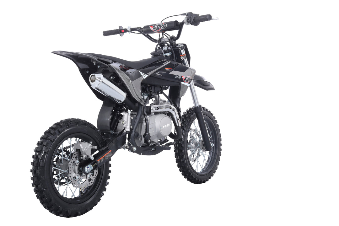 Free Shipping! X-PRO X26 125cc Dirt Bike with 4-Speed Manual Transmission, Kick Start, Big 14in/12in Tires! Zongshen Brand Engine!