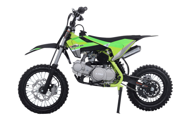 Free Shipping! X-PRO X26 125cc Dirt Bike with 4-Speed Manual Transmission, Kick Start, Big 14in/12in Tires! Zongshen Brand Engine!