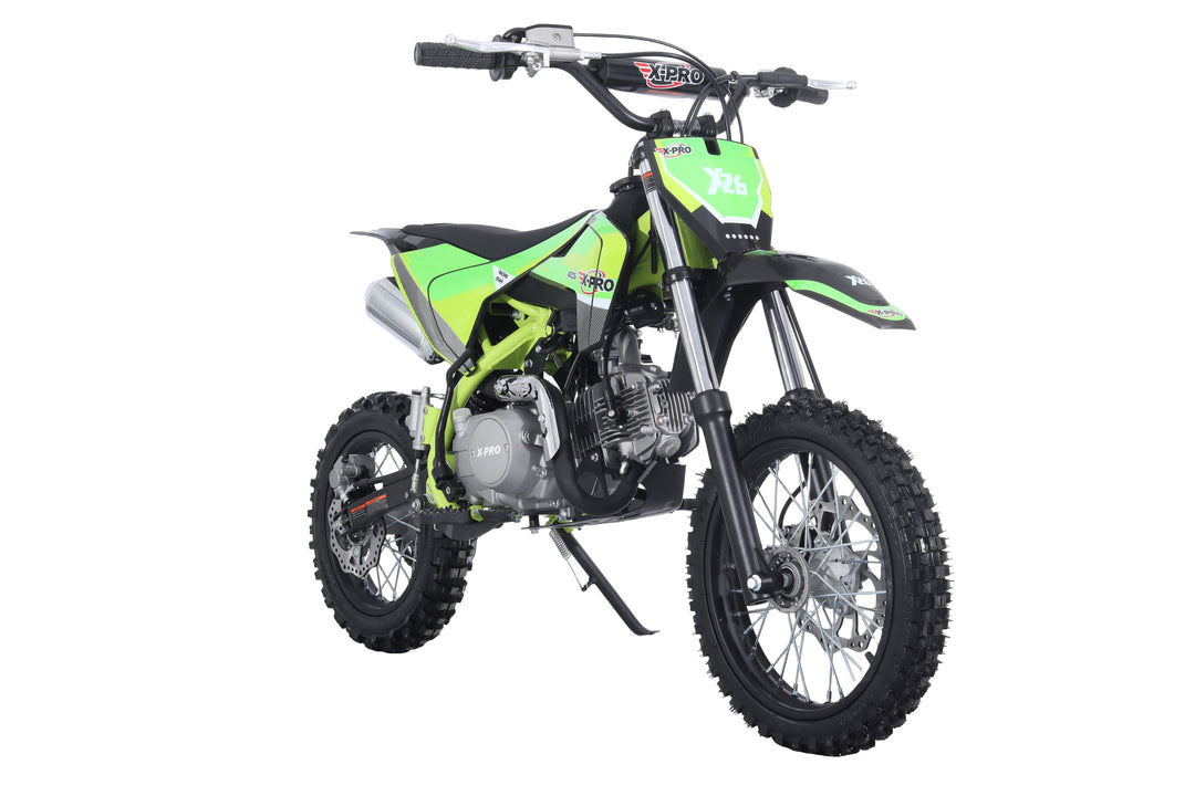 Free Shipping! X-PRO X26 125cc Dirt Bike with 4-Speed Manual Transmission, Kick Start, Big 14in/12in Tires! Zongshen Brand Engine!