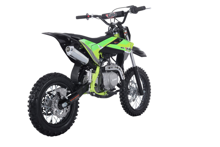 Free Shipping! X-PRO X26 125cc Dirt Bike with 4-Speed Manual Transmission, Kick Start, Big 14in/12in Tires! Zongshen Brand Engine!