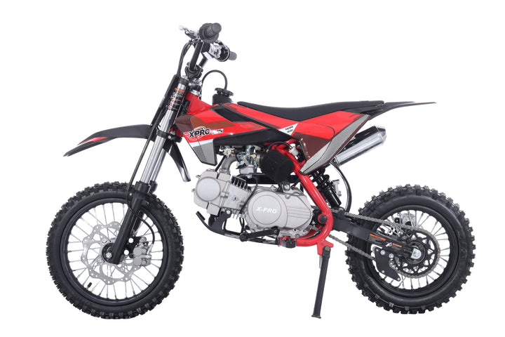 Free Shipping! X-PRO X26 125cc Dirt Bike with 4-Speed Manual Transmission, Kick Start, Big 14in/12in Tires! Zongshen Brand Engine!