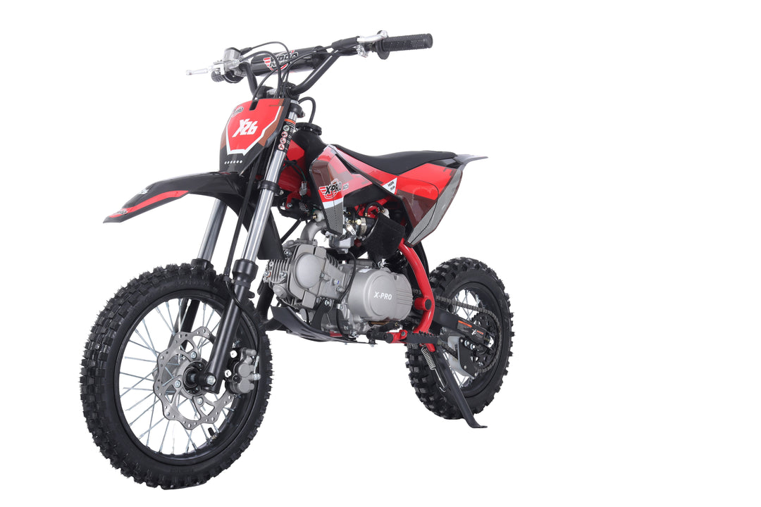 Free Shipping! X-PRO X26 125cc Dirt Bike with 4-Speed Manual Transmission, Kick Start, Big 14in/12in Tires! Zongshen Brand Engine!
