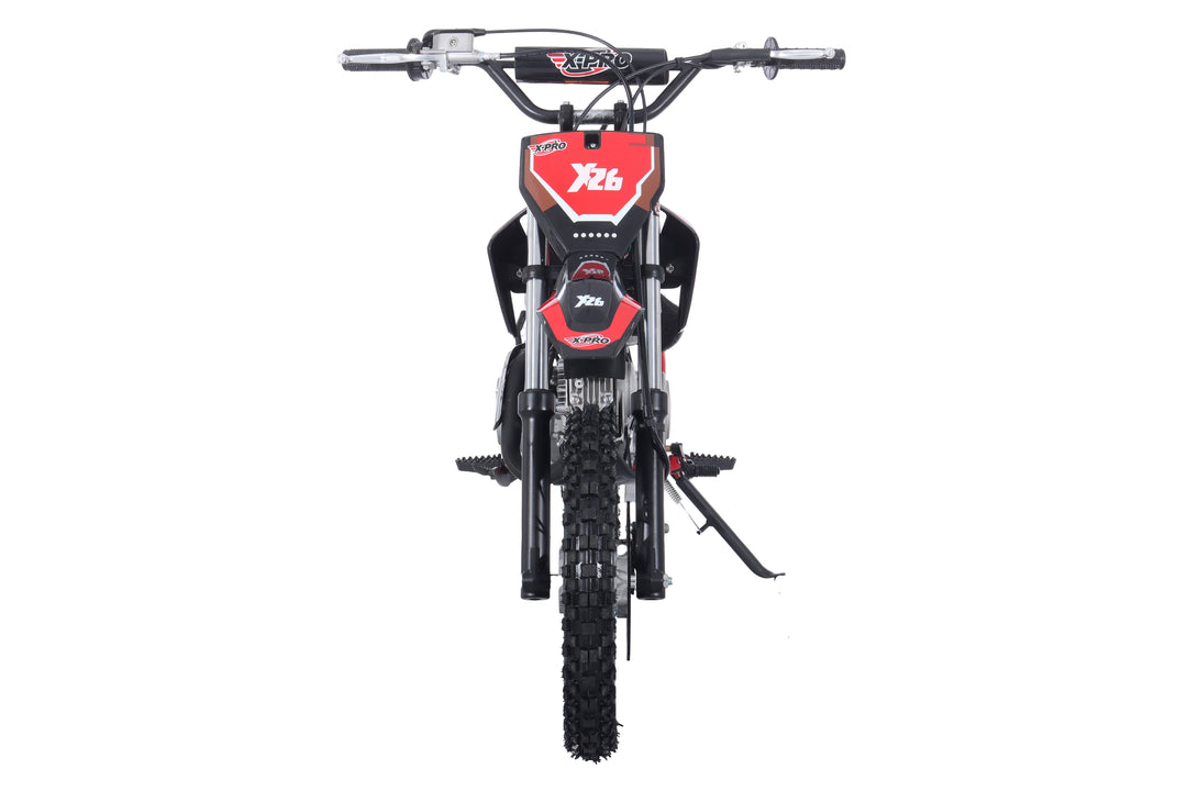 Free Shipping! X-PRO X26 125cc Dirt Bike with 4-Speed Manual Transmission, Kick Start, Big 14in/12in Tires! Zongshen Brand Engine!