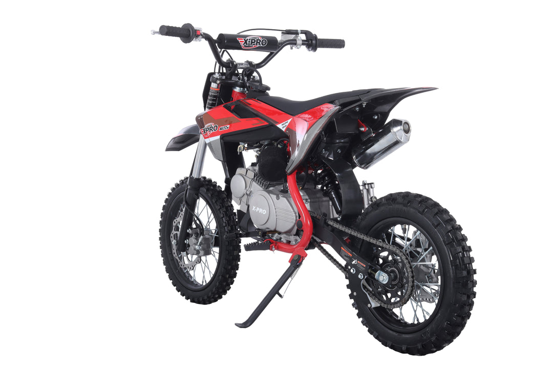 Free Shipping! X-PRO X26 125cc Dirt Bike with 4-Speed Manual Transmission, Kick Start, Big 14in/12in Tires! Zongshen Brand Engine!