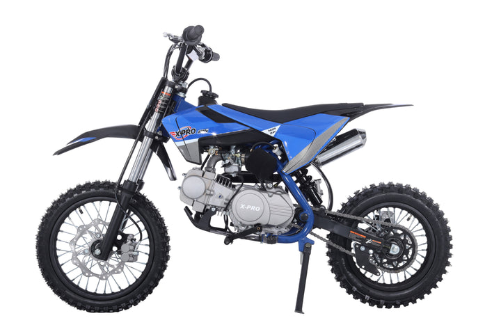 Free Shipping! X-PRO X26 125cc Dirt Bike with 4-Speed Manual Transmission, Kick Start, Big 14in/12in Tires! Zongshen Brand Engine!