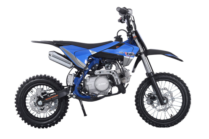Free Shipping! X-PRO X26 125cc Dirt Bike with 4-Speed Manual Transmission, Kick Start, Big 14in/12in Tires! Zongshen Brand Engine!