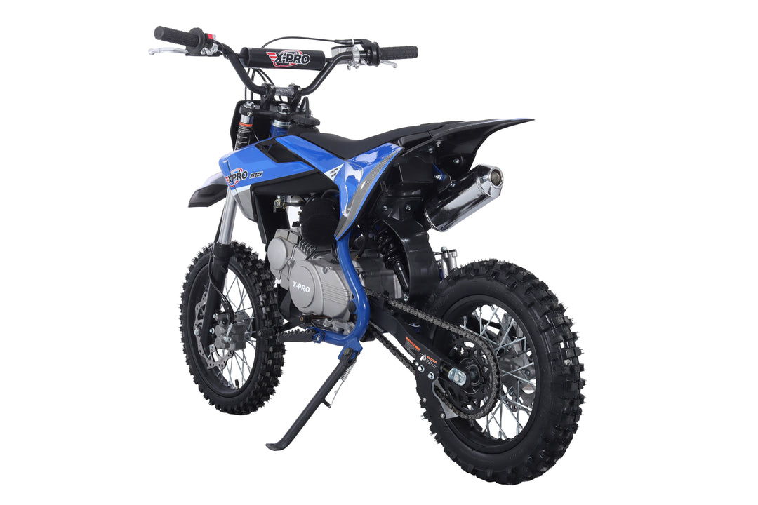 Free Shipping! X-PRO X26 125cc Dirt Bike with 4-Speed Manual Transmission, Kick Start, Big 14in/12in Tires! Zongshen Brand Engine!