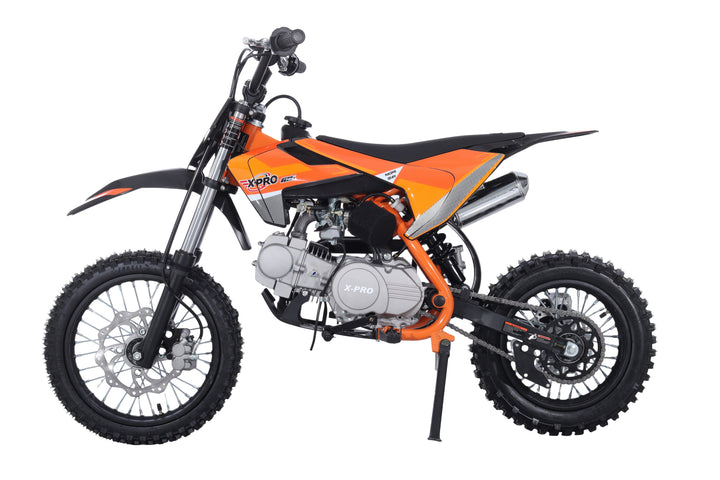 Free Shipping! X-PRO X26 125cc Dirt Bike with 4-Speed Manual Transmission, Kick Start, Big 14in/12in Tires! Zongshen Brand Engine!