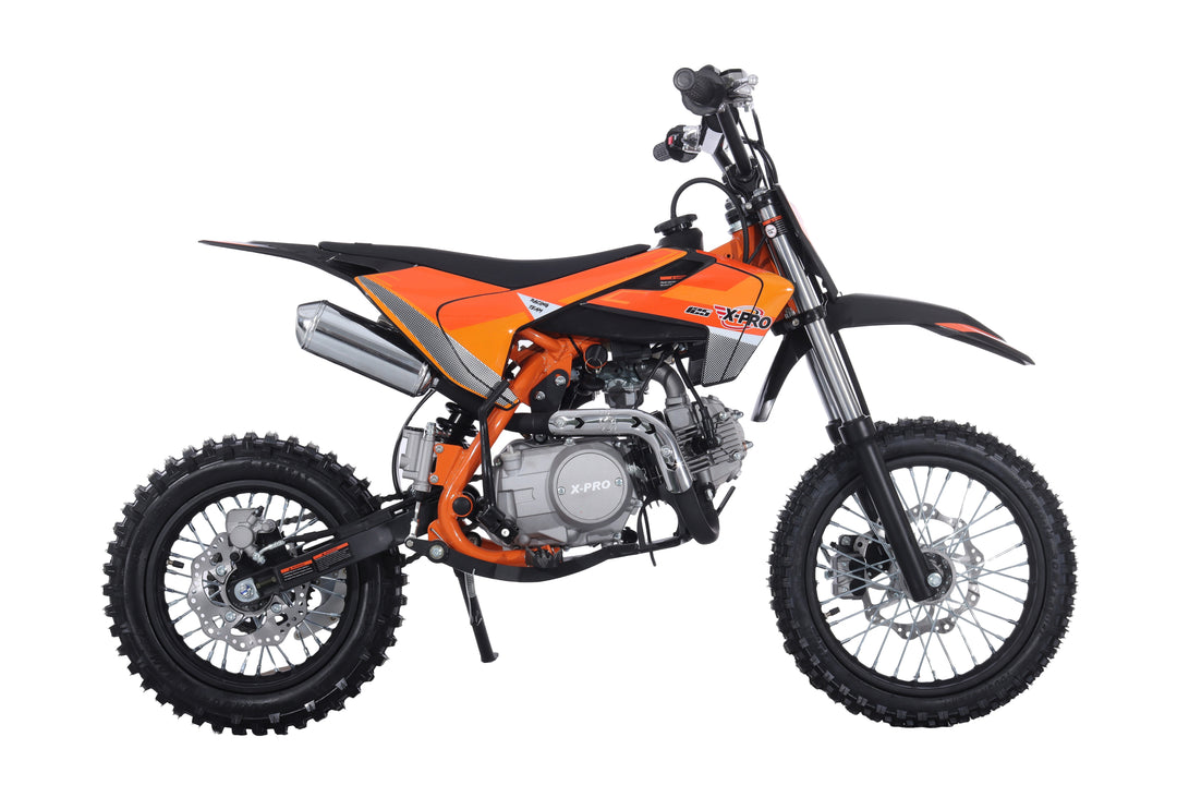 Free Shipping! X-PRO X26 125cc Dirt Bike with 4-Speed Manual Transmission, Kick Start, Big 14in/12in Tires! Zongshen Brand Engine!