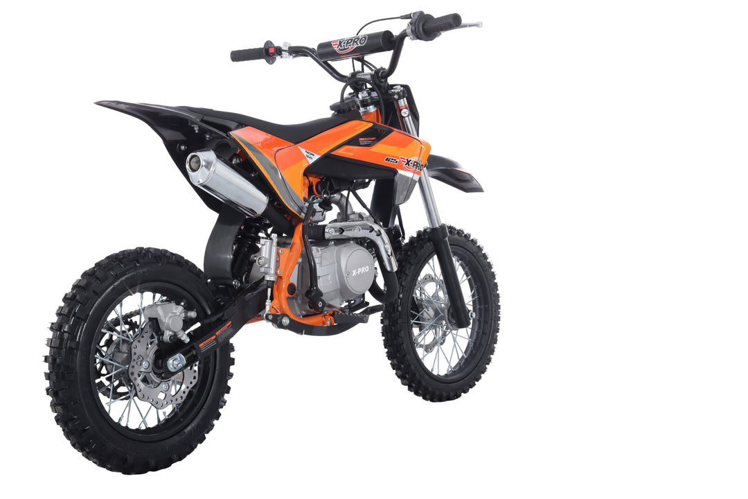 Free Shipping! X-PRO X26 125cc Dirt Bike with 4-Speed Manual Transmission, Kick Start, Big 14in/12in Tires! Zongshen Brand Engine!