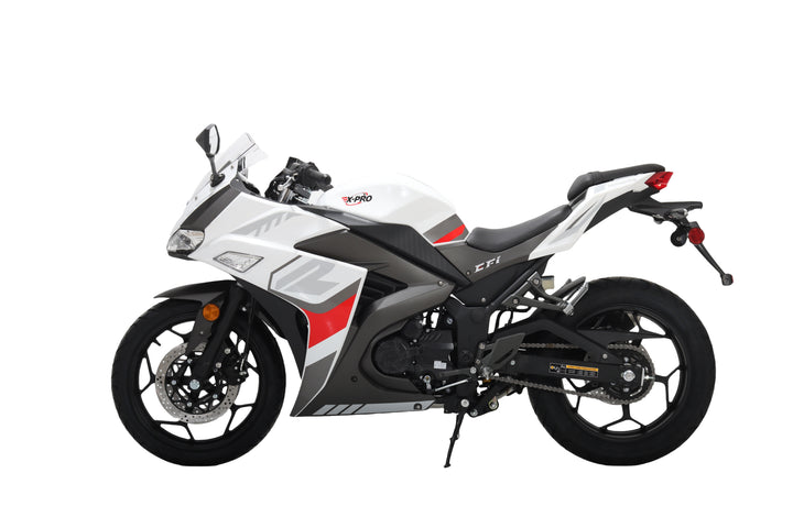 Free Shipping! X-PRO Adventure 250 Electronic Fuel Injection Street Motorcycle with 6-Speed Manual Transmission, Electric Start! 17in Wheels! Assembled In Crate!