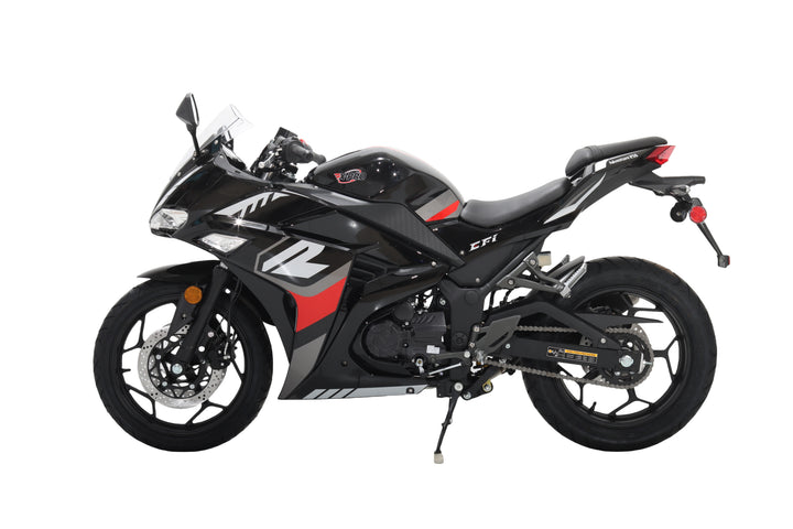 Free Shipping! X-PRO Adventure 250 Electronic Fuel Injection Street Motorcycle with 6-Speed Manual Transmission, Electric Start! 17in Wheels! Assembled In Crate!