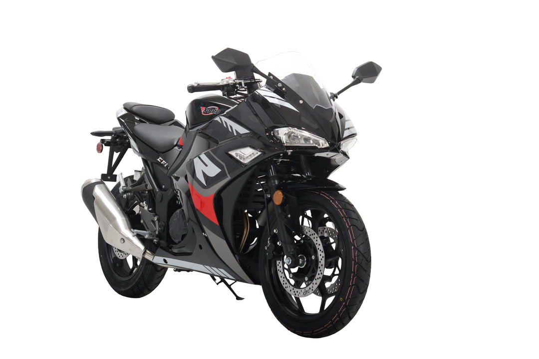 Free Shipping! X-PRO Adventure 250 Electronic Fuel Injection Street Motorcycle with 6-Speed Manual Transmission, Electric Start! 17in Wheels! Assembled In Crate!