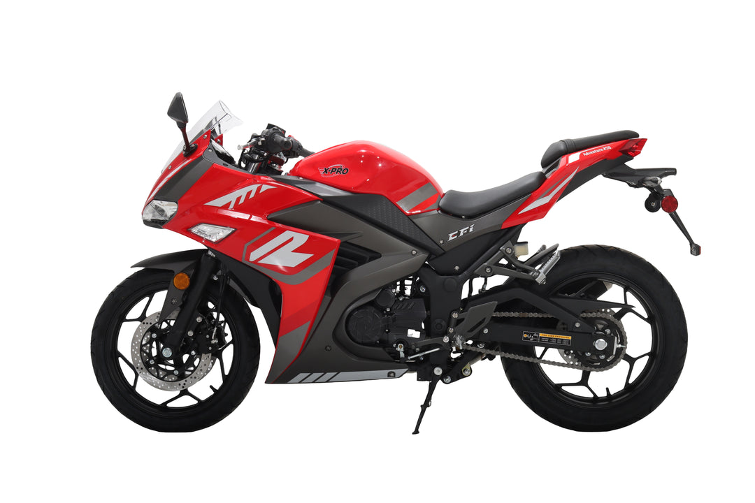 Free Shipping! X-PRO Adventure 250 Electronic Fuel Injection Street Motorcycle with 6-Speed Manual Transmission, Electric Start! 17in Wheels! Assembled In Crate!
