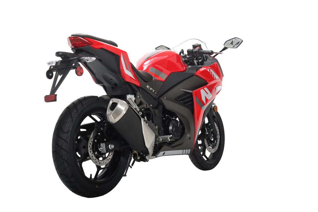 Free Shipping! X-PRO Adventure 250 Electronic Fuel Injection Street Motorcycle with 6-Speed Manual Transmission, Electric Start! 17in Wheels! Assembled In Crate!