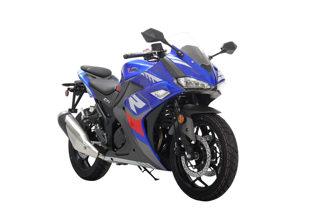 Free Shipping! X-PRO Adventure 250 Electronic Fuel Injection Street Motorcycle with 6-Speed Manual Transmission, Electric Start! 17in Wheels! Assembled In Crate!