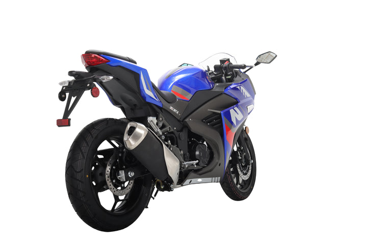 Free Shipping! X-PRO Adventure 250 Electronic Fuel Injection Street Motorcycle with 6-Speed Manual Transmission, Electric Start! 17in Wheels! Assembled In Crate!