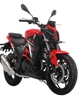 Free Shipping! X-PRO Python 250 Electronic Fuel Injection Street Motorcycle with 6-Speed Manual Transmission, Electric Start! 17in Wheels! Assembled In Crate!