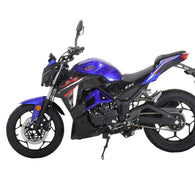 Free Shipping! X-PRO Python 250 Electronic Fuel Injection Street Motorcycle with 6-Speed Manual Transmission, Electric Start! 17" Wheels! Assembled In Crate!