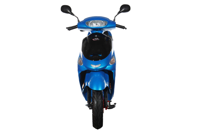 Free Shipping! X-PRO Maui 50cc Moped Scooter with 10" Wheels! Electric/Kick Start! Large LED Headlights!